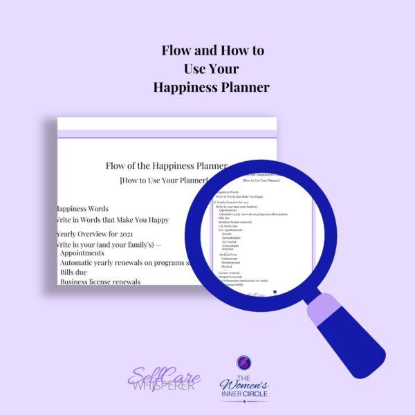 How to Use the Happiness Planner