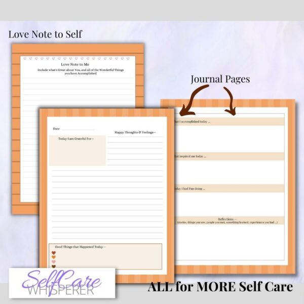 Self Care Letter and Journal