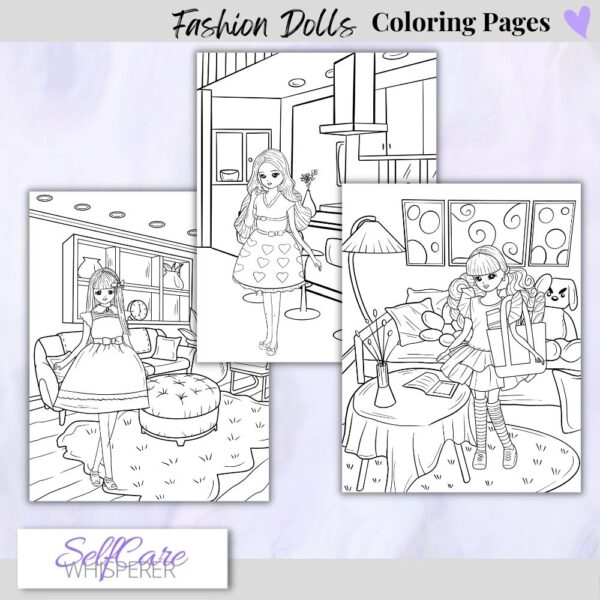 Fashion Doll Coloring Pages