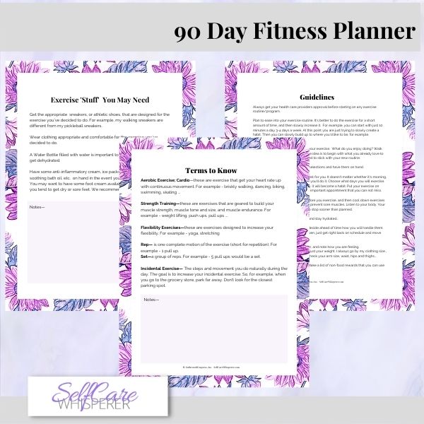 Fitness Planner Guidelines